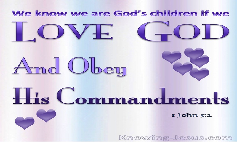 1 John 5:2 We Know We Love God (pink)